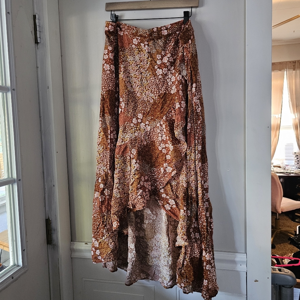 Sonoma Floral High Low Maxi Skirt Xxl